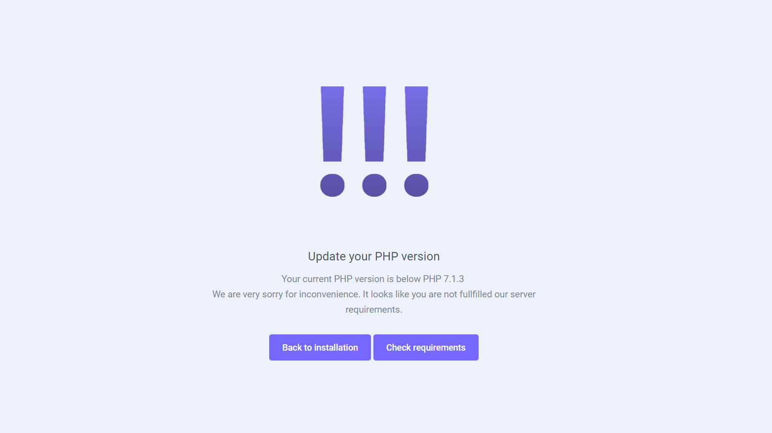 Connection error
